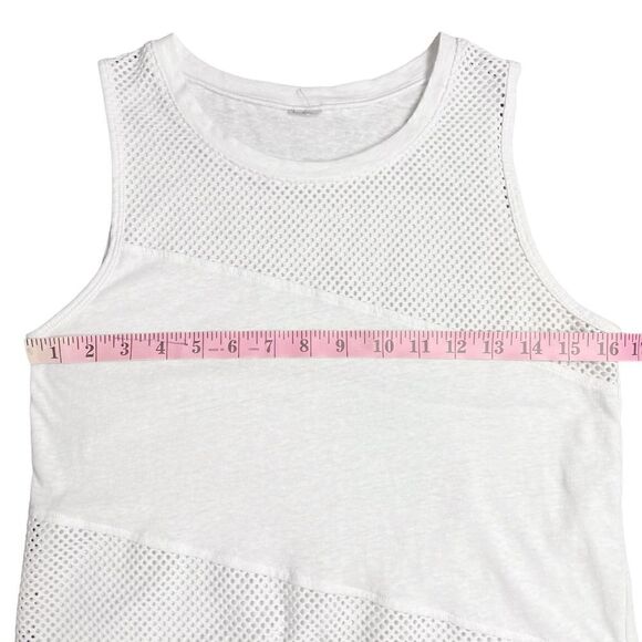 LORNA Jane 'No. 1 Tank' Slub Knit Top, White, M - Picture 7 of 14